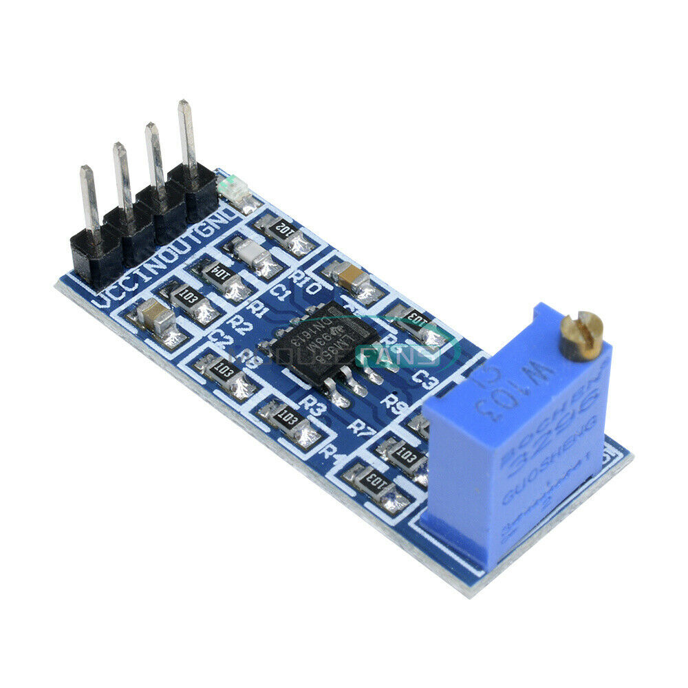 2PCS 100 times LM358 gain Signal amplification amplifier Operational Module