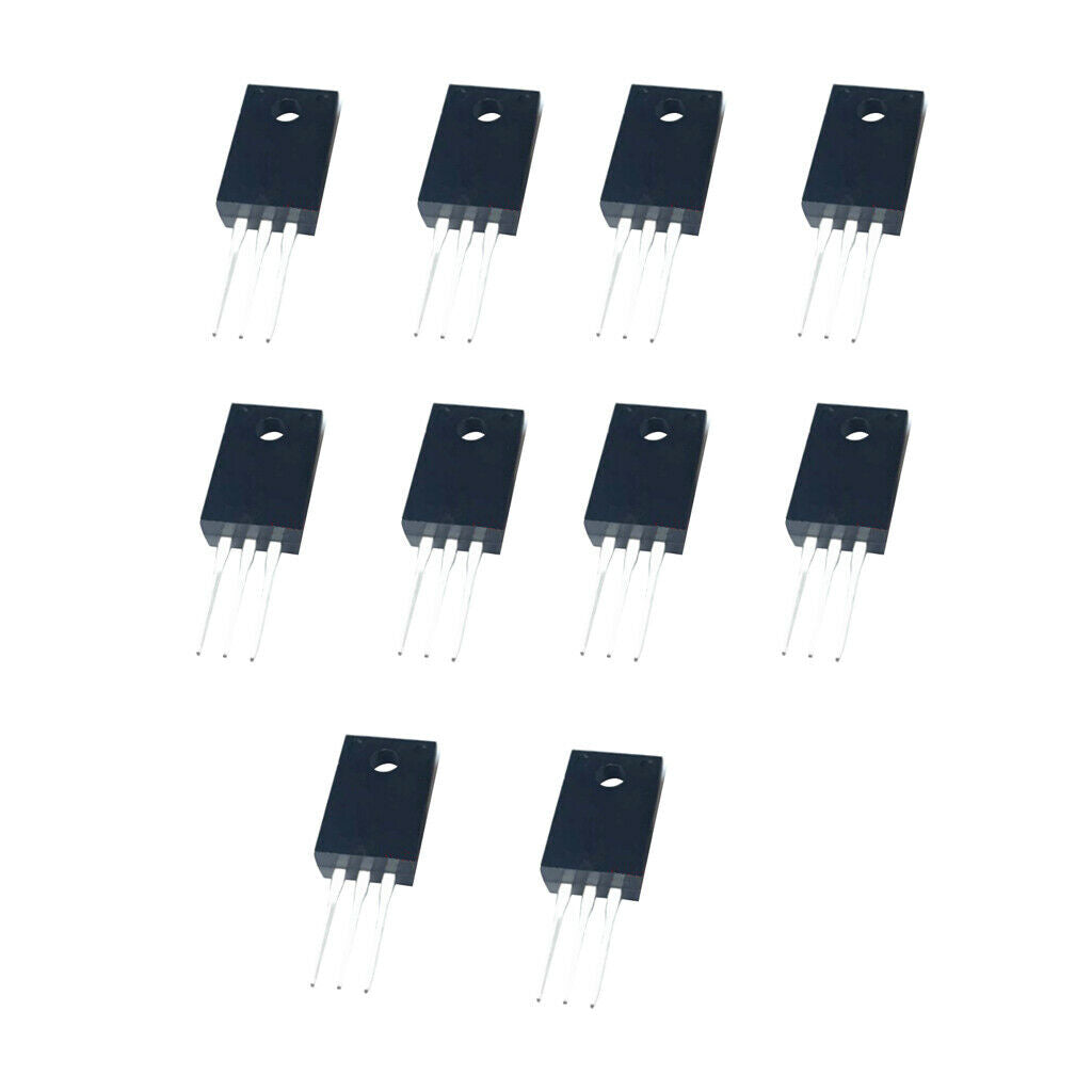 10x 4N60 N Channel MOSFET, 4A, 600V, to 220F for Switching Power Supplies