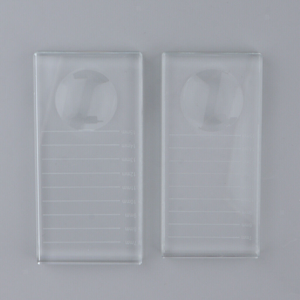Lashes Glue Pads Pallet Eyelash Extension Stand Holder Glass 10 x 5 x 1cm