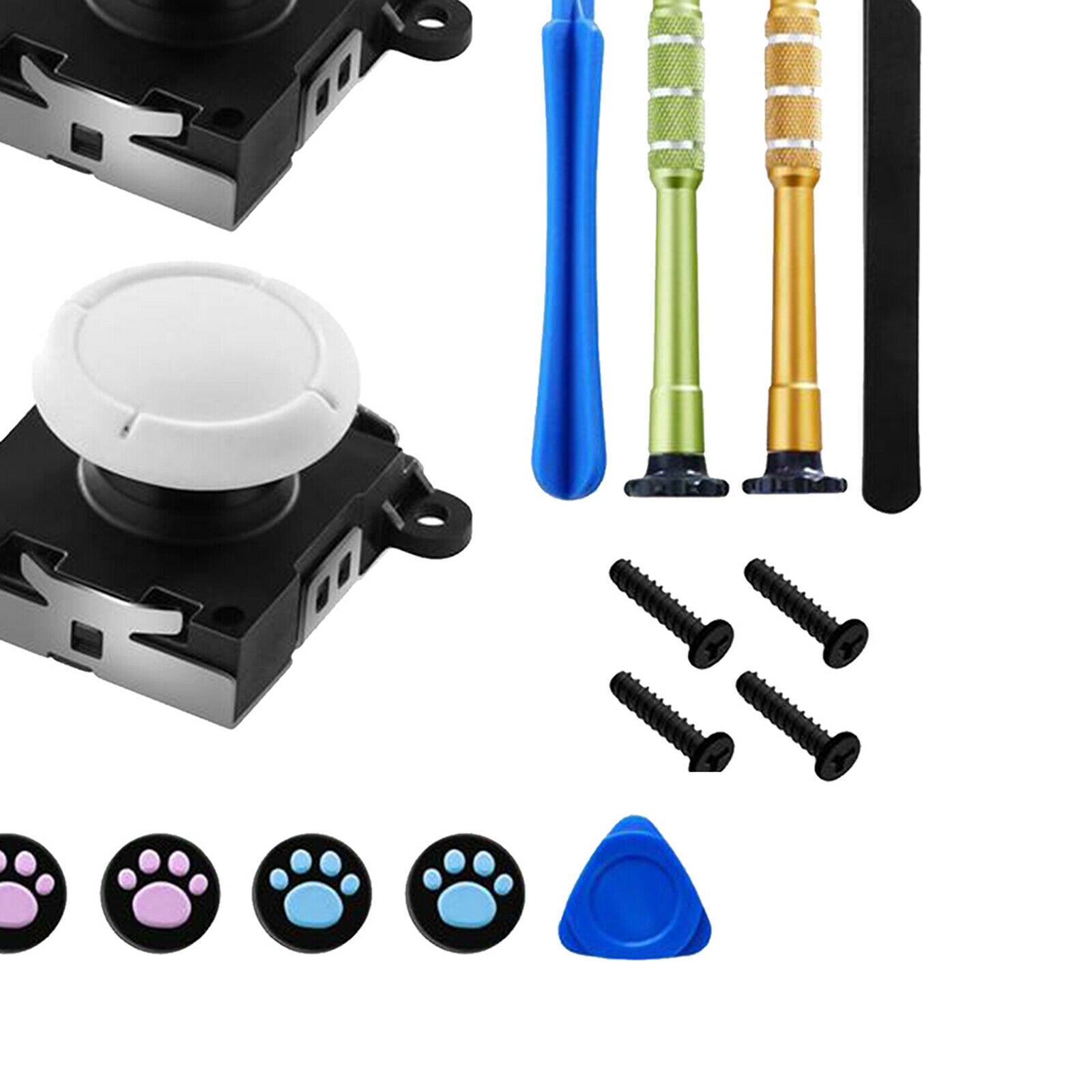 Joystick replacement, (2 pack) analog stick parts for switches