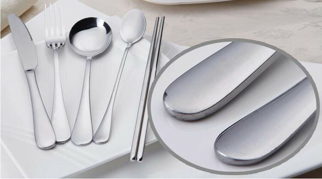 Magideal Long Handle Stainless Steel Soup Dining Spoon for Kitchen Tableware