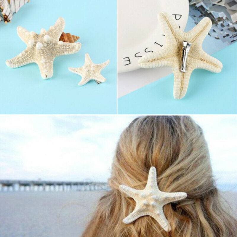 Fashion Lady Hair Clips Women Girls Starfish Sea Star Hairpins Beach Barr.l8