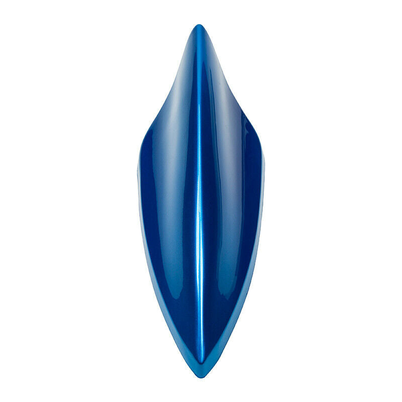 1x Blue Car Roof Shark Fin Style Antenna AM/FM Radio Signal Aerial Decor Cover