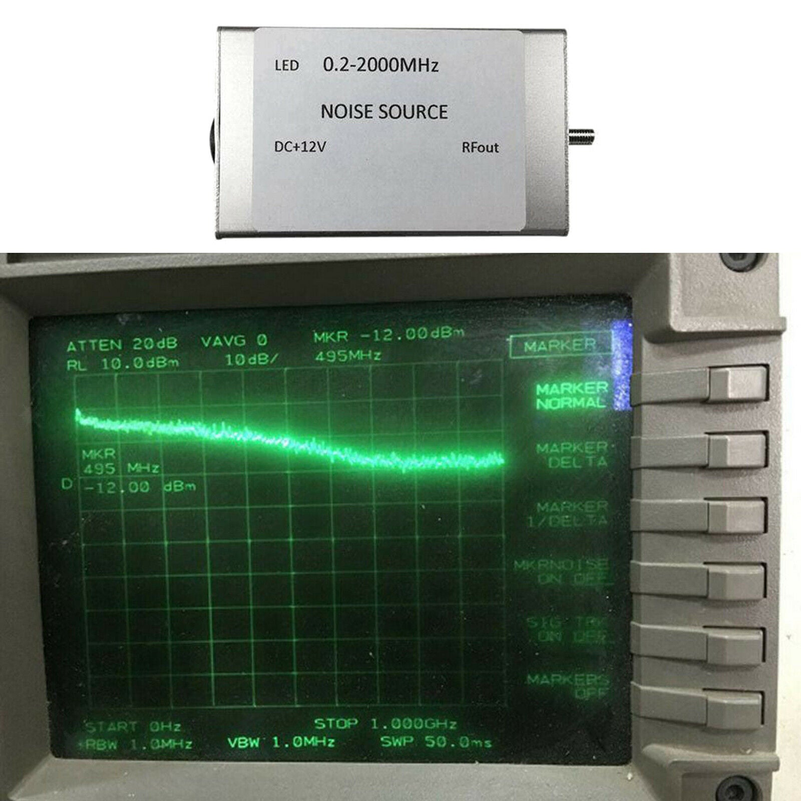 Noise Signal Generator Source DC+12V Spectrum Tracking Source 0.2-2000M