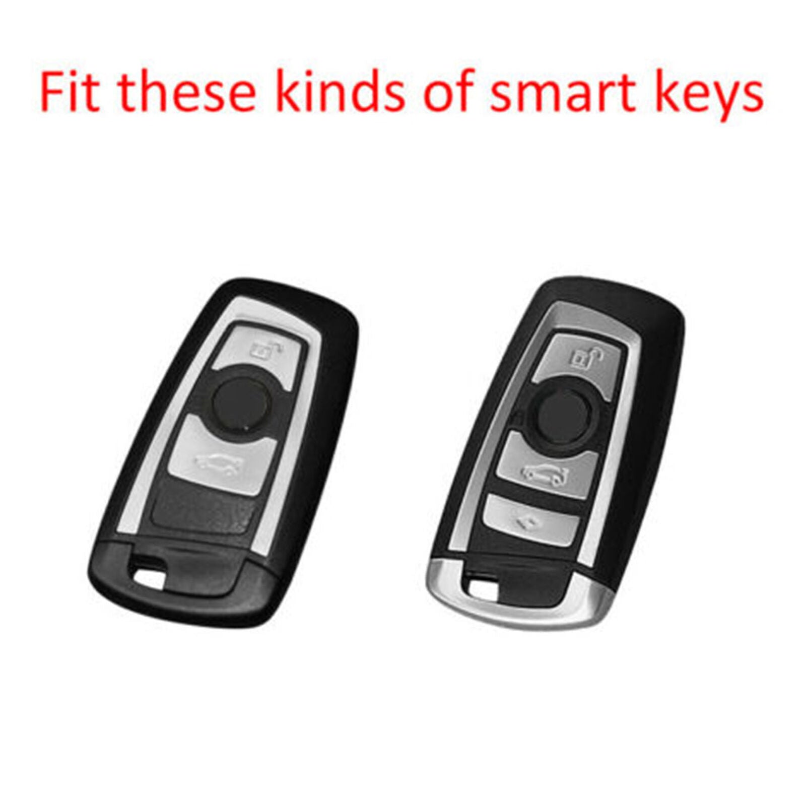 For BMW 1 2 3 4 5 6 7 Series X3 X4 Carbon Fiber Key Case Cover Fob Holder Shell