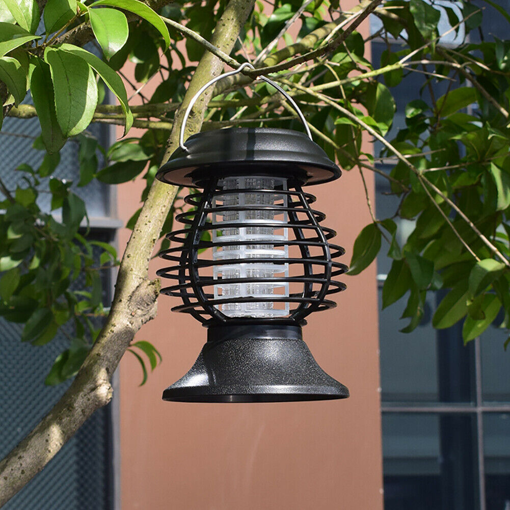 Portable Solar LED Mosquito Killer Hanging Lamp Insect Bug Trap Zapper Office