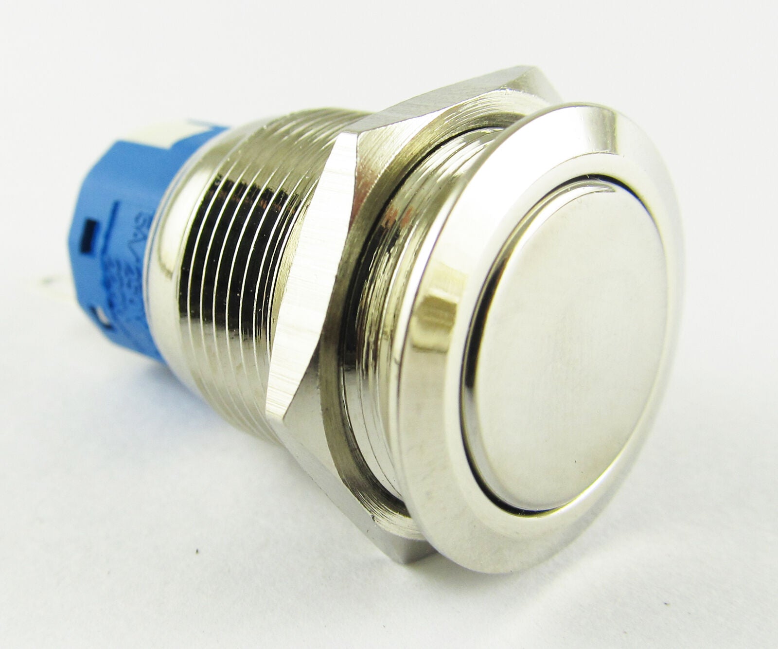 Metal Flat Push Button Momentary Horn Waterproof Self-Locking Switch 19mm QN19C6