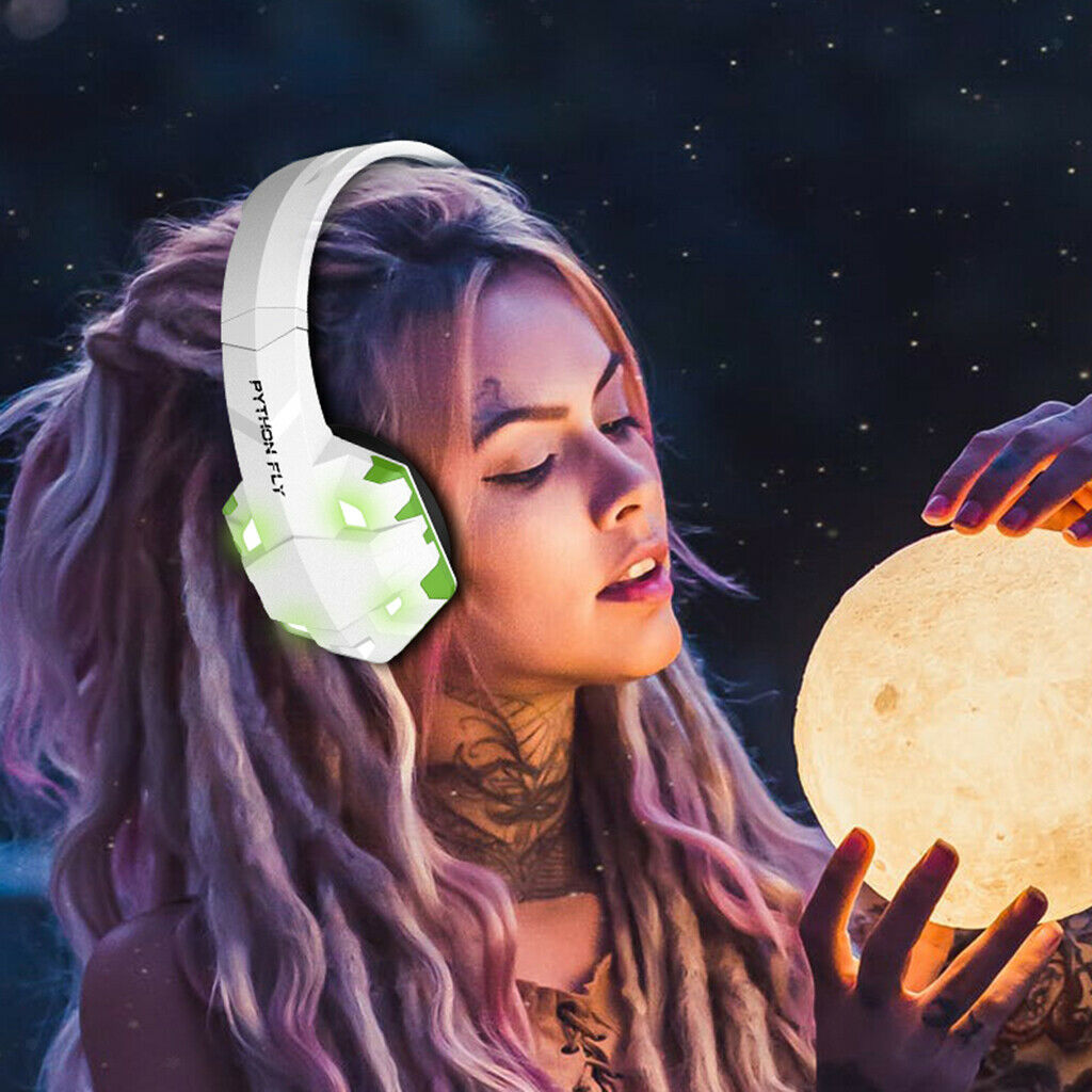 Gaming Headset Over Ear w/ Noise Isolation Mic Volume Control for One White