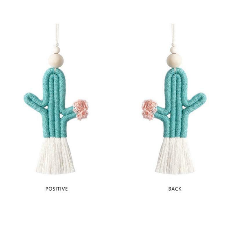 Handmade Weaving Cactus Wall Decor Wall Hanging Ornament for Home Decoration