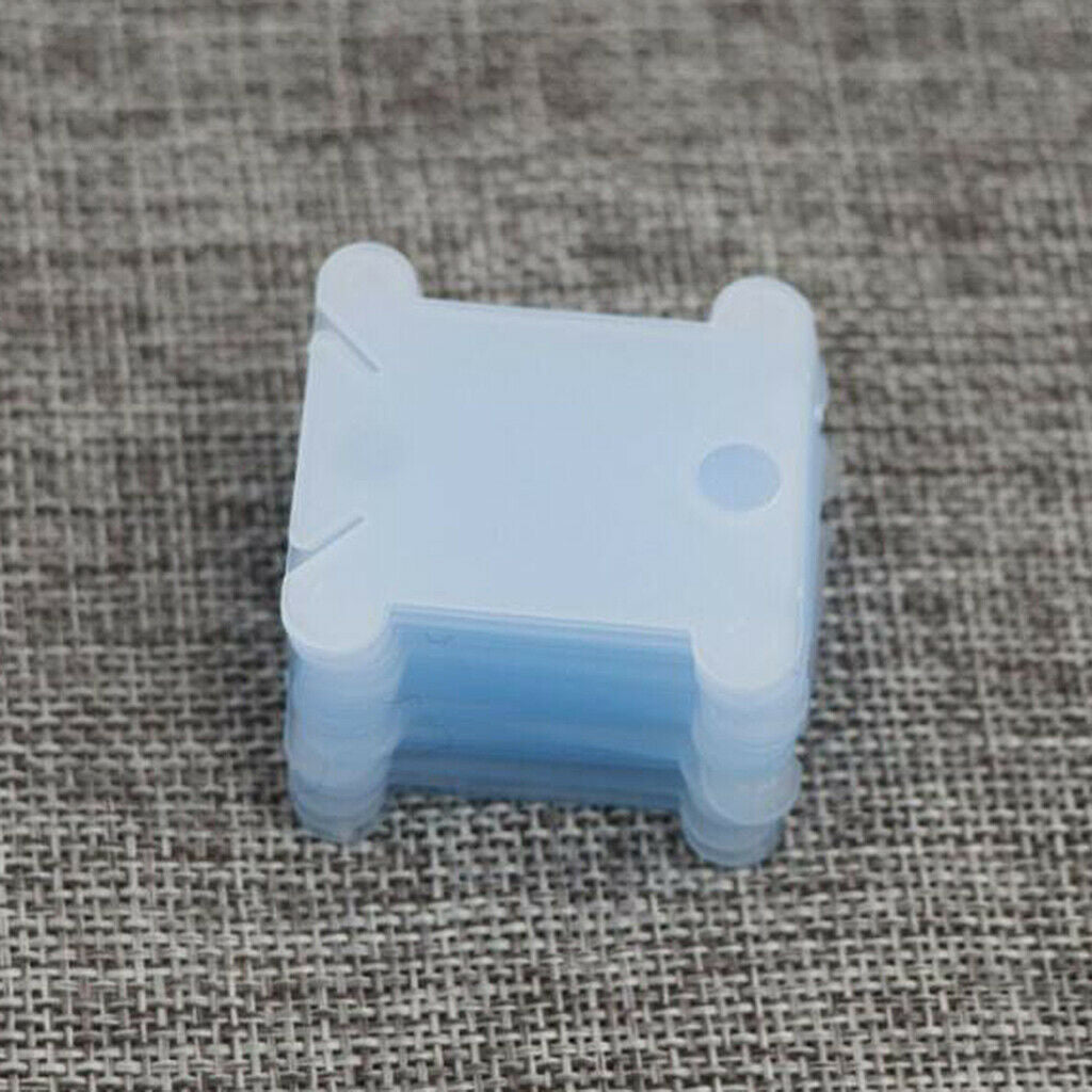 240pcs Plastic Bobbins Embroidery Floss Craft Storage Cross Stitch Thread Winder