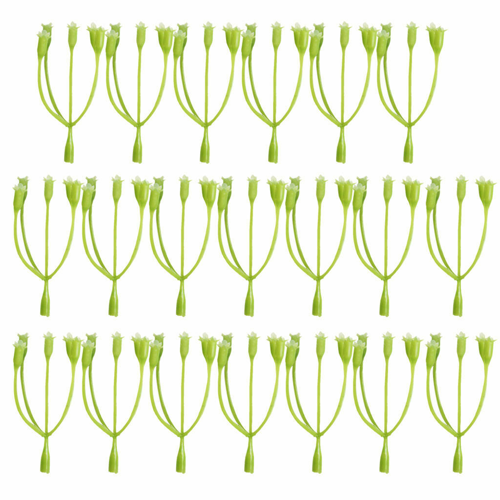 20 Pieces 7 Cm Plasitc Artificial Flower Stems Diy Materials For