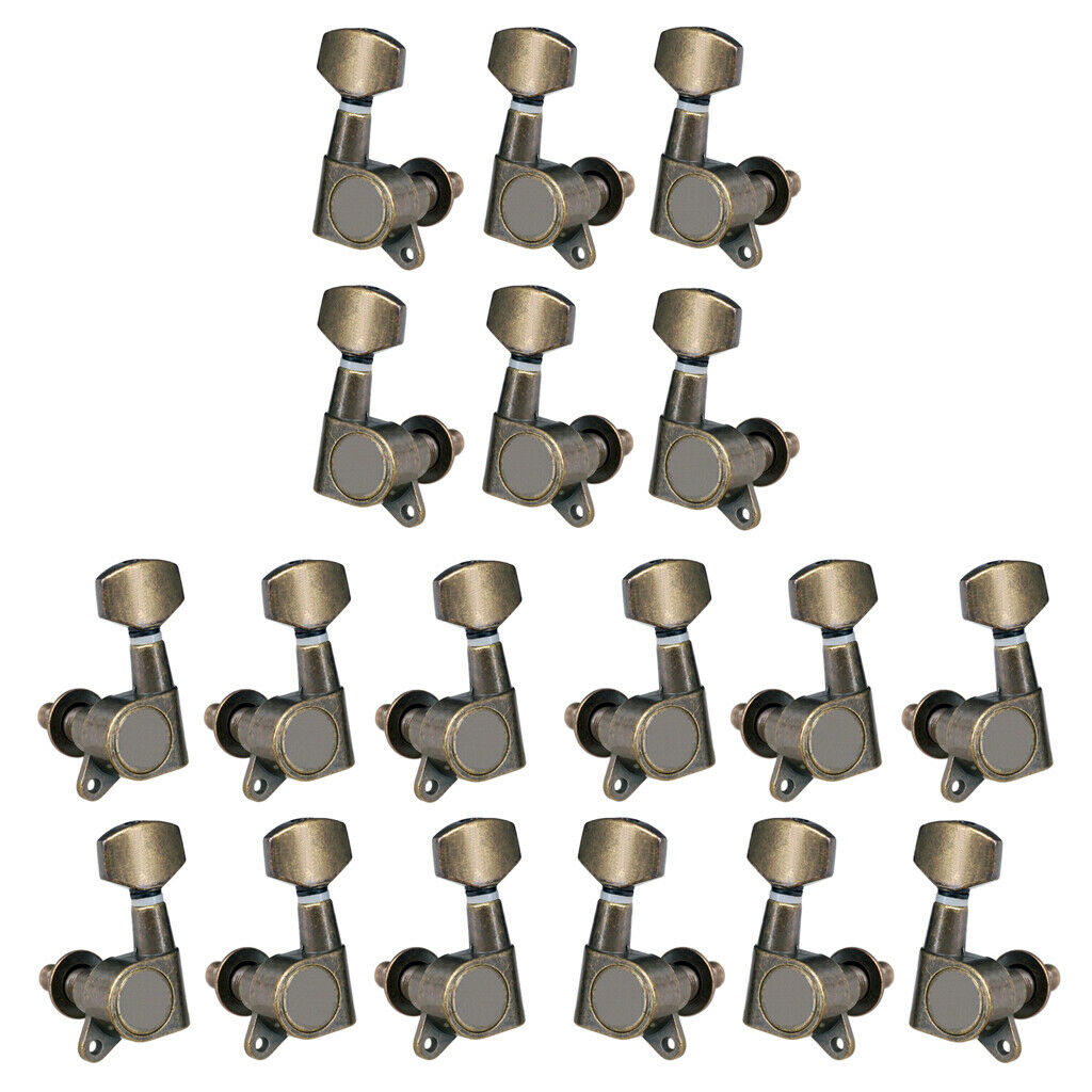 6pcs 6R Sealed Gear Guitar Tuning Pegs Tuners for Acoustic Classical Electric