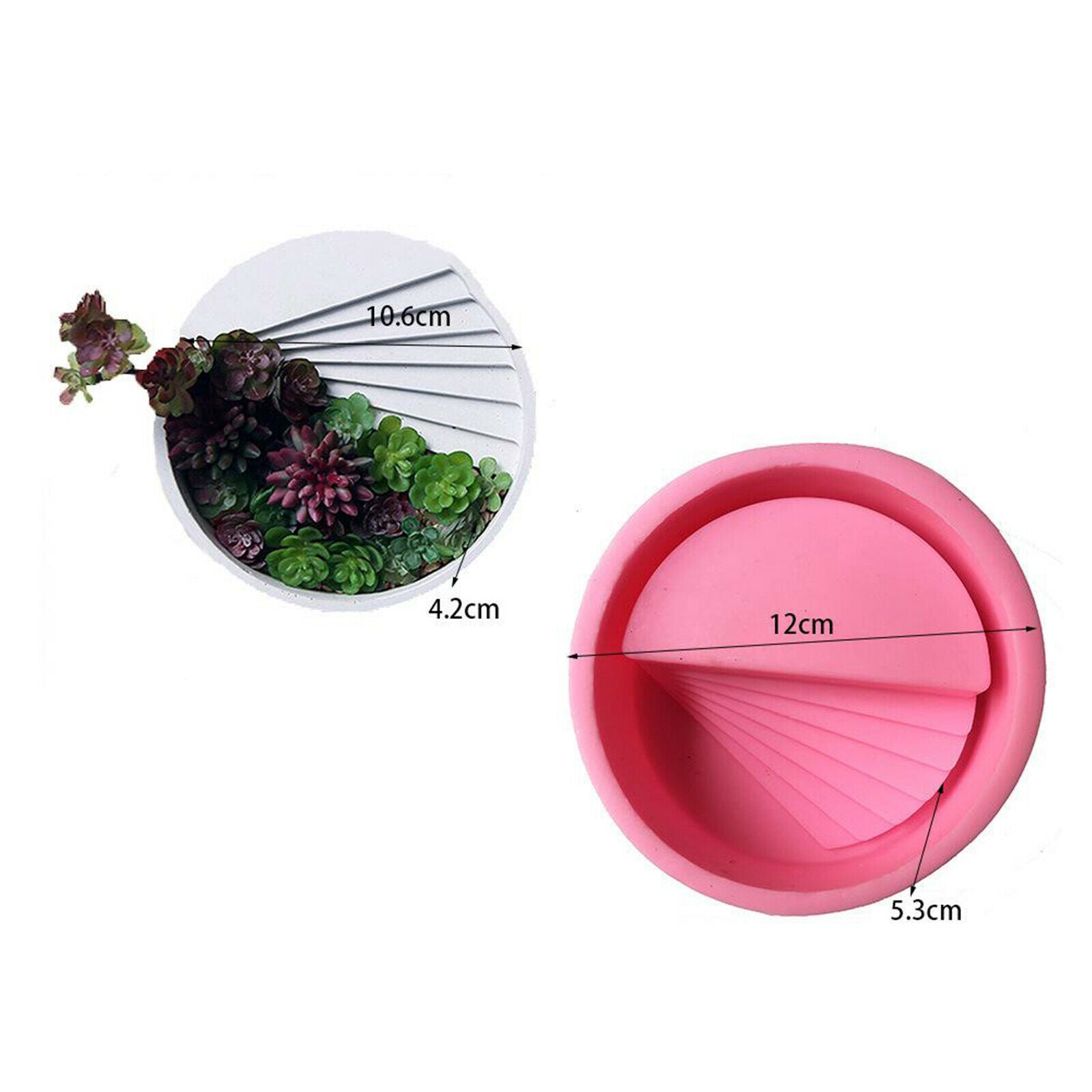 Succulent Plant Planter Pot Mold Concrete Cement Plaster Molds DIY Craft Molds