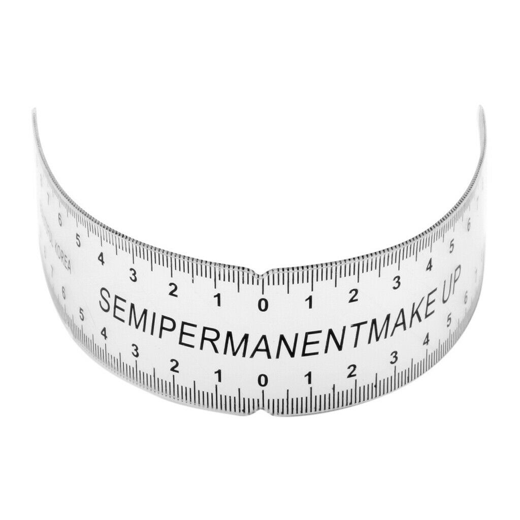 Reusable Plastic Eyebrow Stencil Shaper Brow Permanent Makeup Ruler Supplies
