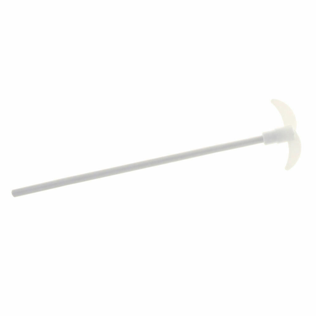 250mm PTFE Stirring Rod Overhead Stirrer Mixer Shaft w/ 65mm Dia Foldable Paddle