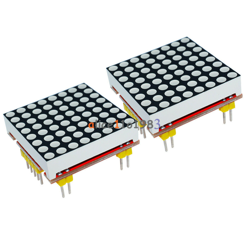 Red MAX7219 Dot Matrix Module Arduino Microcontroller Module