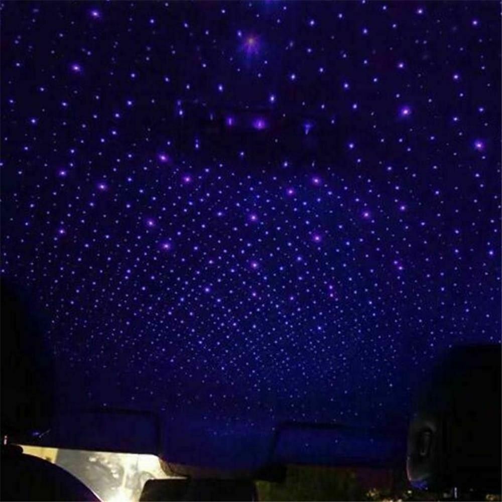 Car Roof Star Sky Lamp Violet Atmosphere Night Light Blue Purple Light