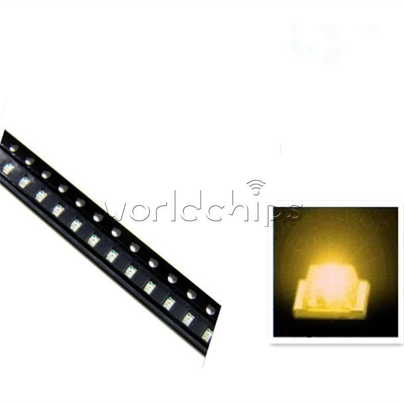 100PCS Yellow 0603 SMD SMT Super Bright LED 0603 LED NEW