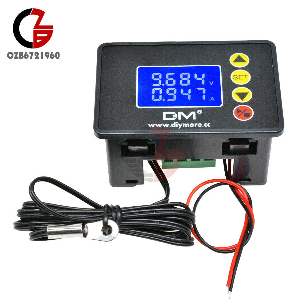 1.37" Inch LCD 0-100V 10A 1000W Voltmeter Ammeter Wattmeter Temperature Tester