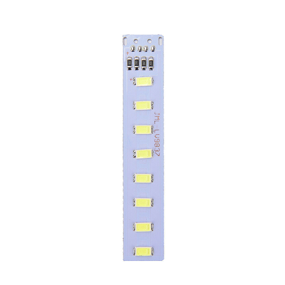 1pc 8 SMD LED PCB Short Rectangle Light Source Aluminum Plate For USB Lightin Pb