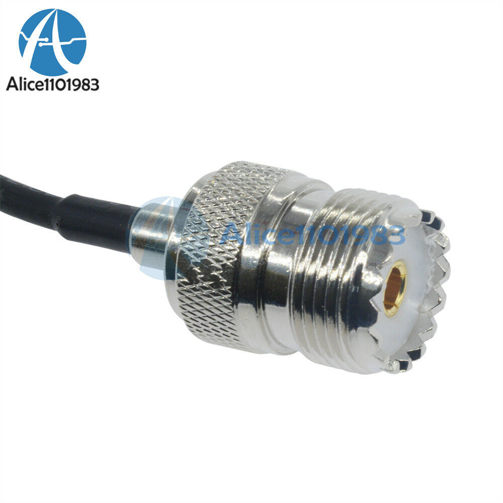 15cm Cable MCX Male Plug Right Angle To SO239 UHF Female Jack RG316 6in Pigtail