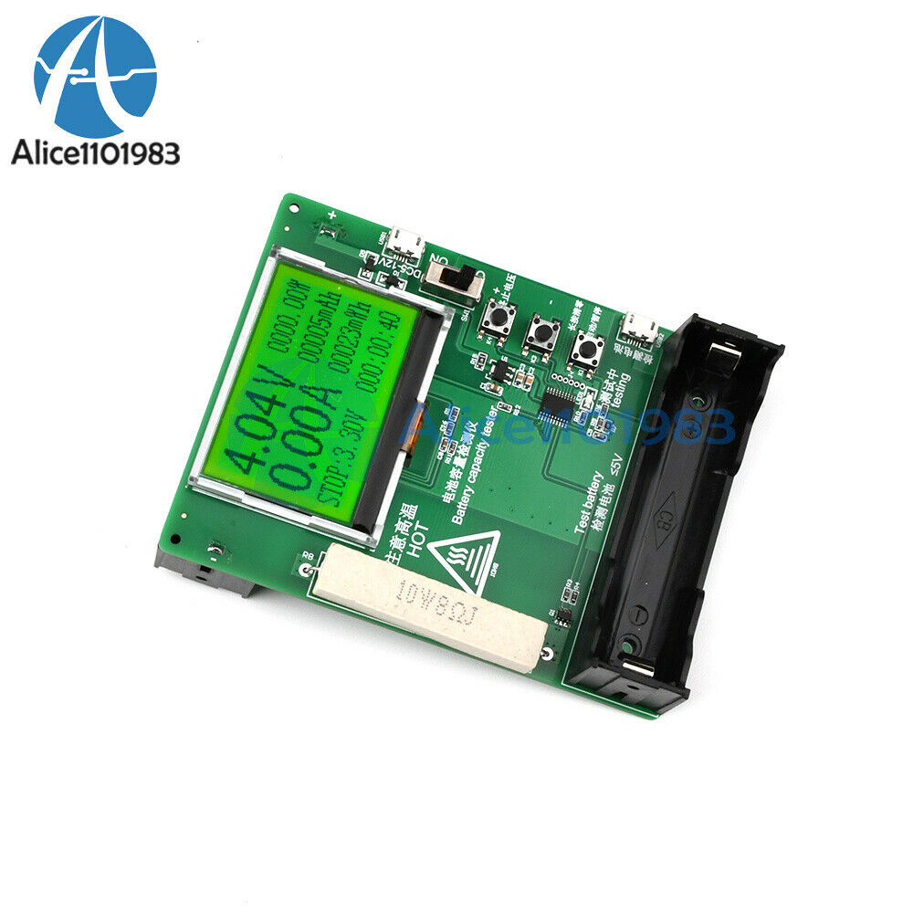 Lithium 18650 Battery Capacity Tester BMS PCB Protection LCD Display Module