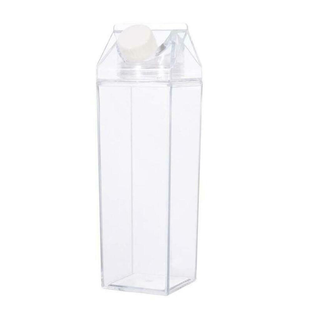 Water Bottle Drinkware Transparent Milk Bottle Leakproof for Chiildren Cycling