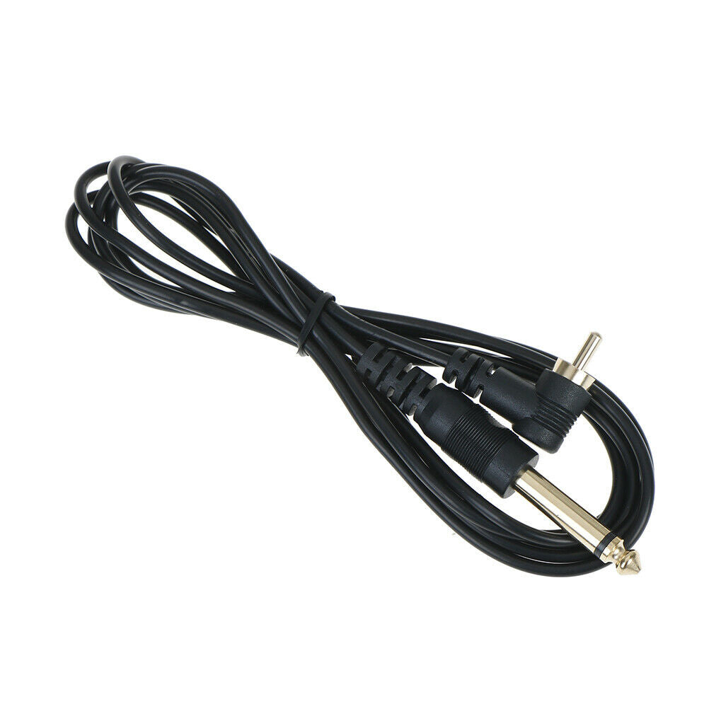 Black Silicone Tattoo Clip Cord Wire Cable For Machine Gun Kit Set Sup JC.l8