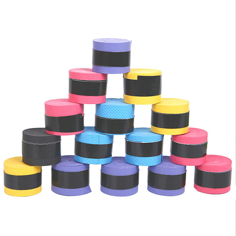 5pcs Anti Slip Racket Over Grip Roll Tennis Badminton Squash Handle Tape .l8