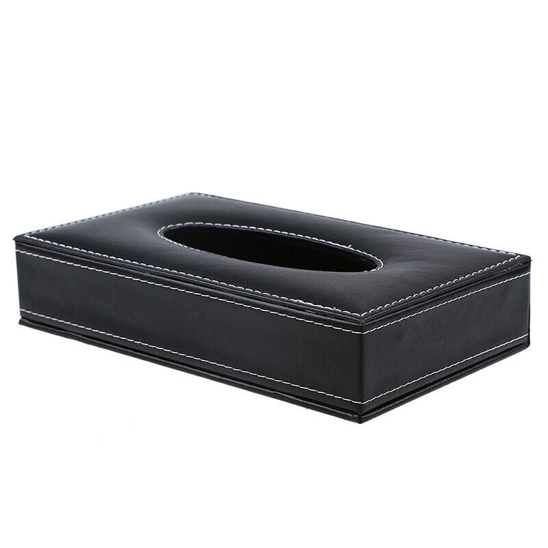 1PC Black Auto Car SUV Sun Visor Tissue Box Paper Towel Case Napkin Clip Holder