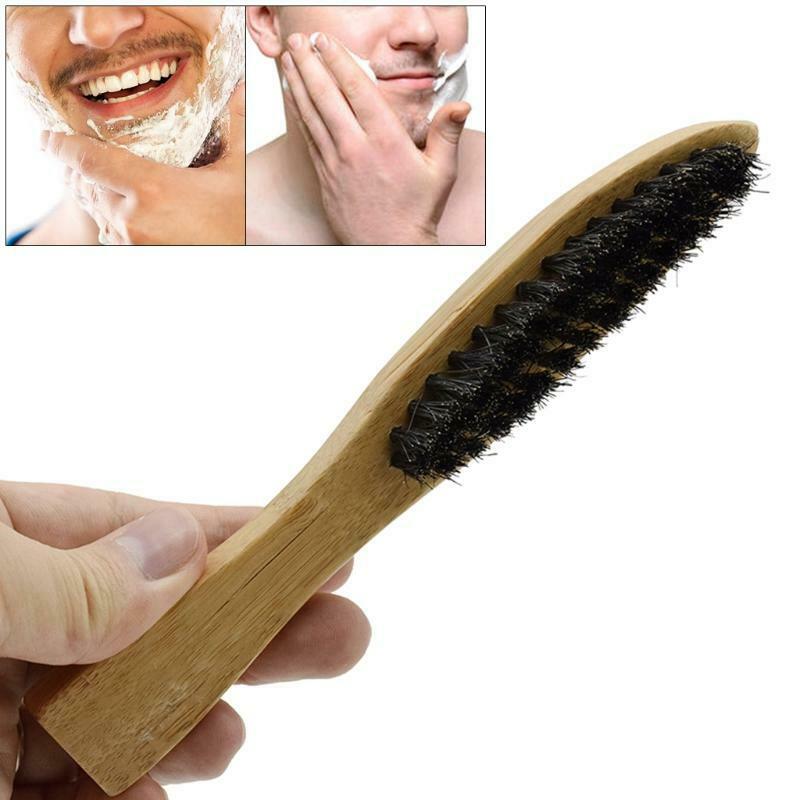 Men Beard Cleaning Brush Mustache Hair Shaving Multiuse Facial Hair Styling Tool