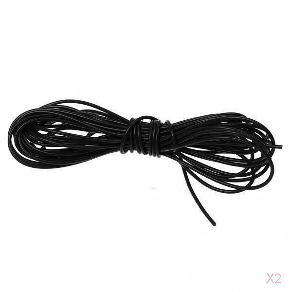 2x High Quality Silicone Rig Tube Sleeve Anti- Rig Tubing for Carp Fishing Black