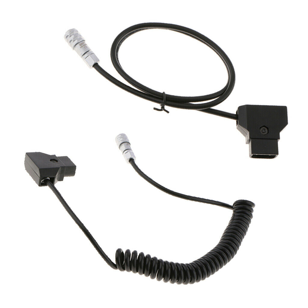 2x D-Tap Power Cable for Blackmagic Pocket Cinema Camera 4K - Coiled Design