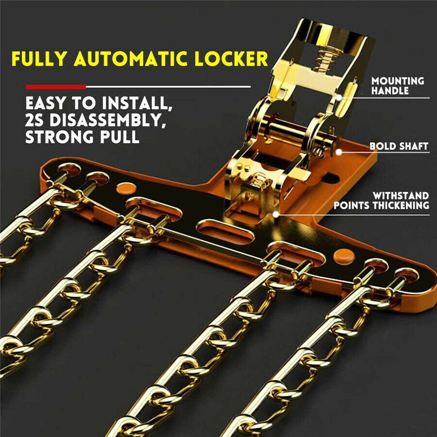 1PCS Snow Chains Car Anti Slip Tire Chains  Belt For Ice Snow Mud Road Unviersal