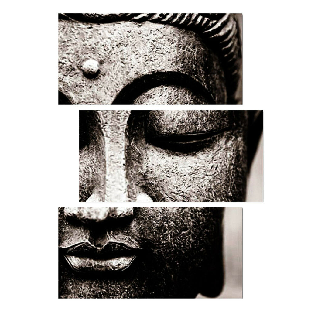 3 pieces Modern Canvas Prints Artwork Painting Picture Wall Decor Buddha B-S