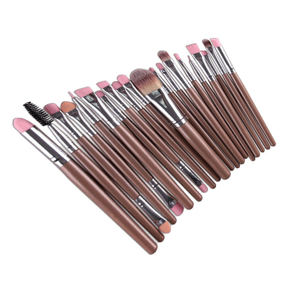 20pcs/Set Professhional Makeup Brushes Foundation Powder Brush Golden Sliver