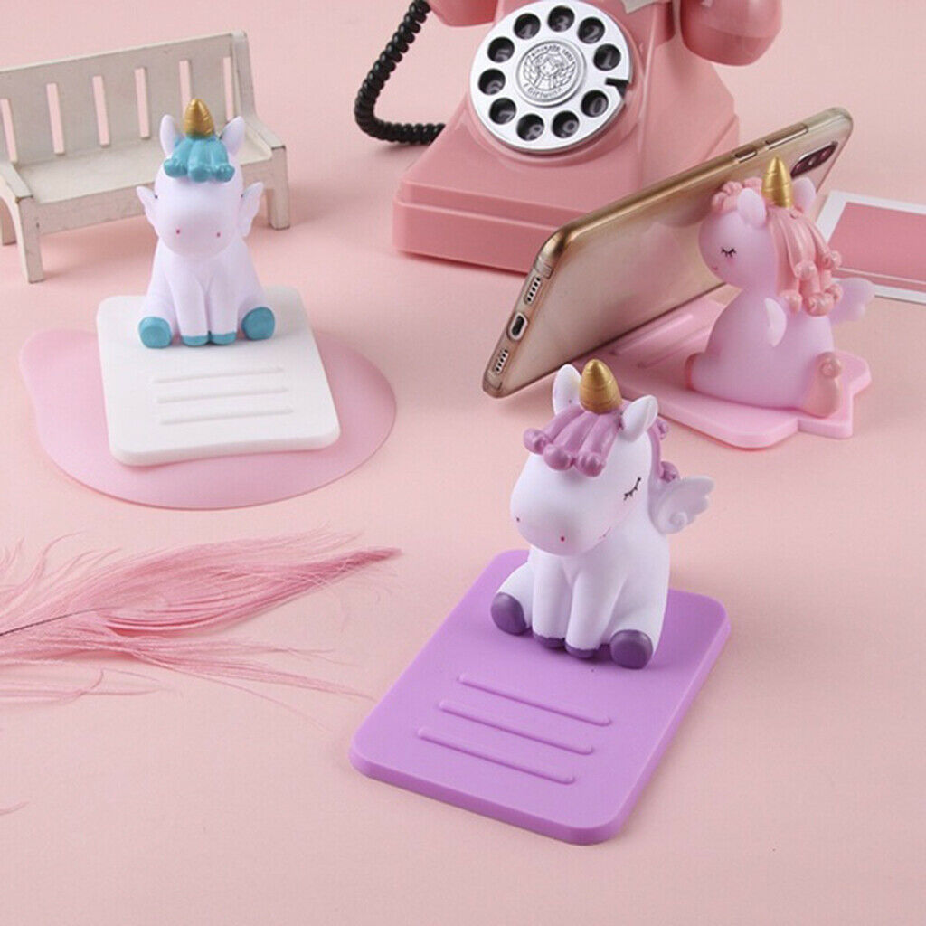 2Piece Phone Holder Cute Rubber Cell Phone Holder Office Desk for Girls