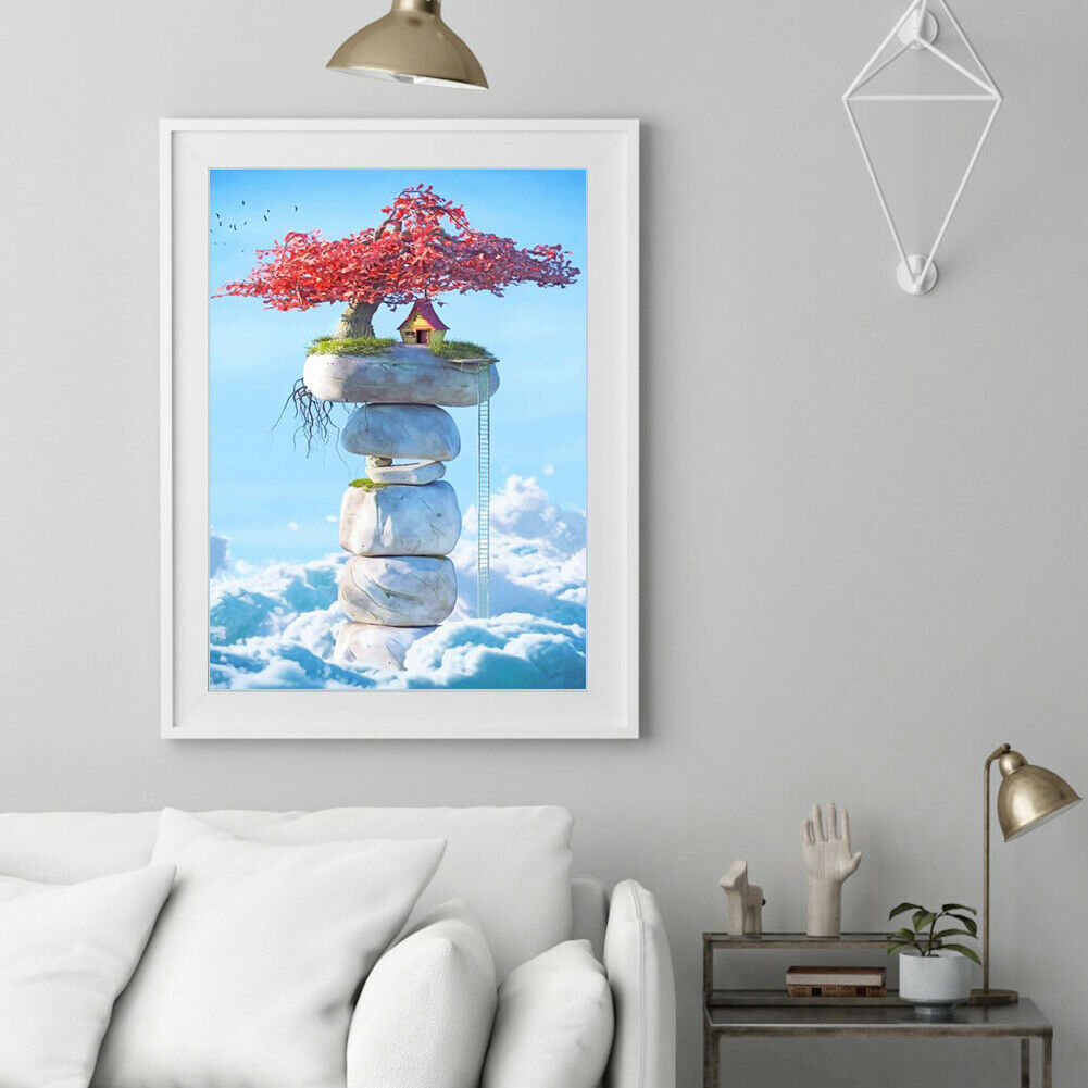 Painting By Numbers DIY Landscape Room Wall Picture Hand Painted Handwork @