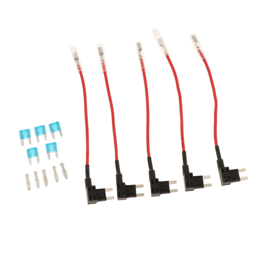 5PCS 12V Automotive Car Add A Circuit Fuse TAP Adapter Mini ATM APM Blade Fuse
