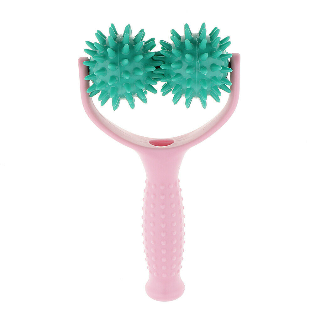 Acupuncture Shoulder Muscle Massager Roll Massage Ball  Pink + Green