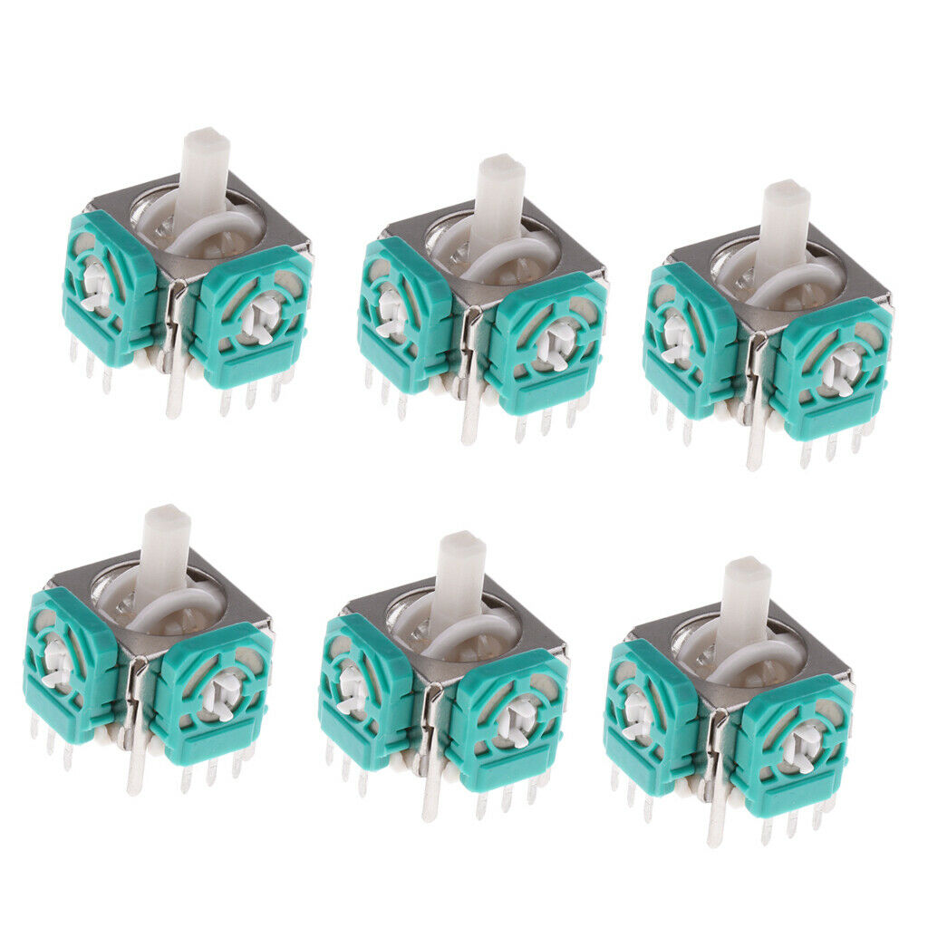 6pcs Analog Stick Buttons Replace Parts for Nintendo GameCube NGC Controller