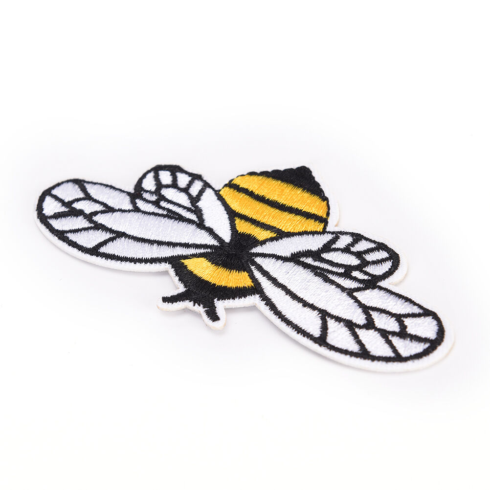 Fashion bee embroidered sew iron on patch badge fabric bag clothes appliqu.l8