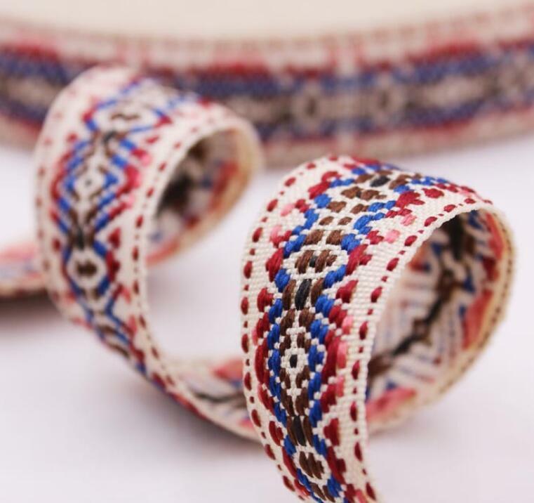 5 Yards National style Jacquard webbing Lace Trim Clothes Curtains Accessories