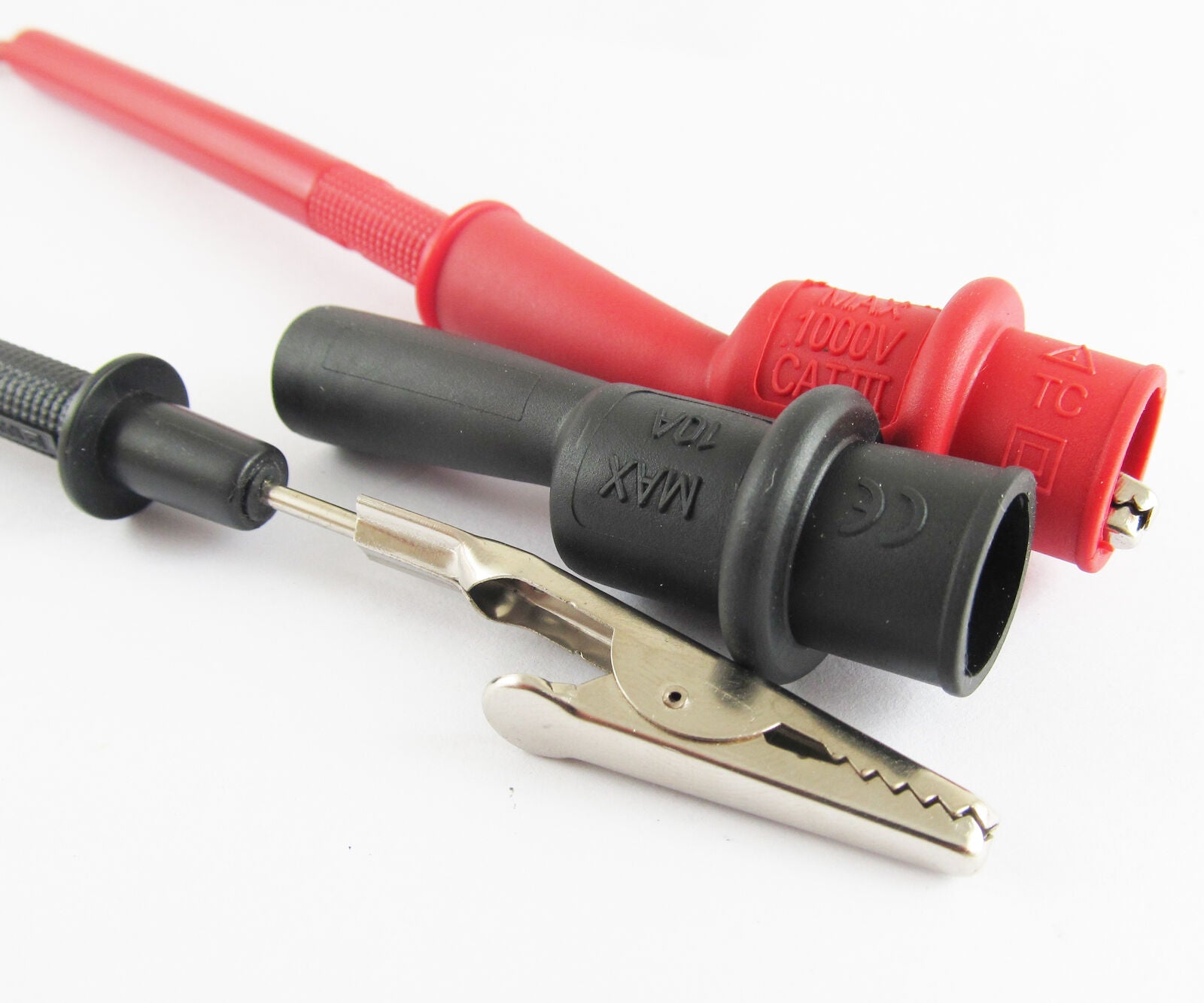 2pcs ultimeter Alligator Crocodile Test Clip clamp 1000V 10A For test probe New