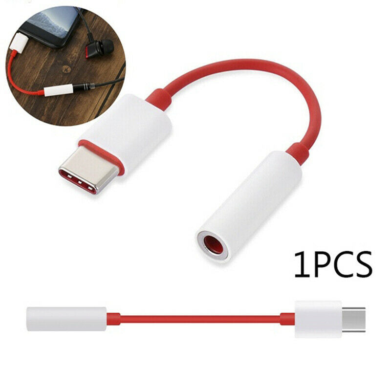 For Oneplus 6T 7Pro Usb Type C To 3.5mm Earphone Jack Adapter Aux Audio F.l8