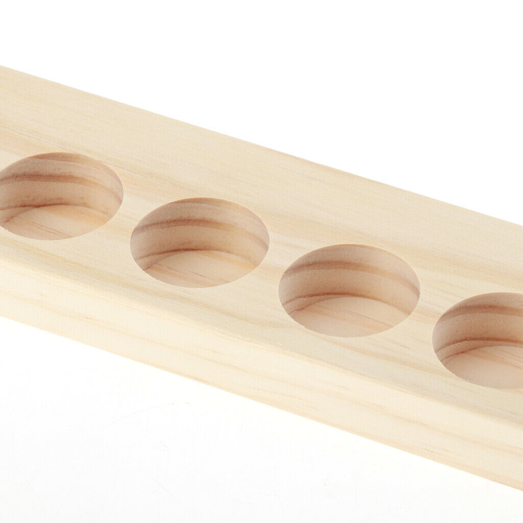 9 Slots Wooden Aroma Essential Oil Display Case Storage Rack Tray Holder Storage