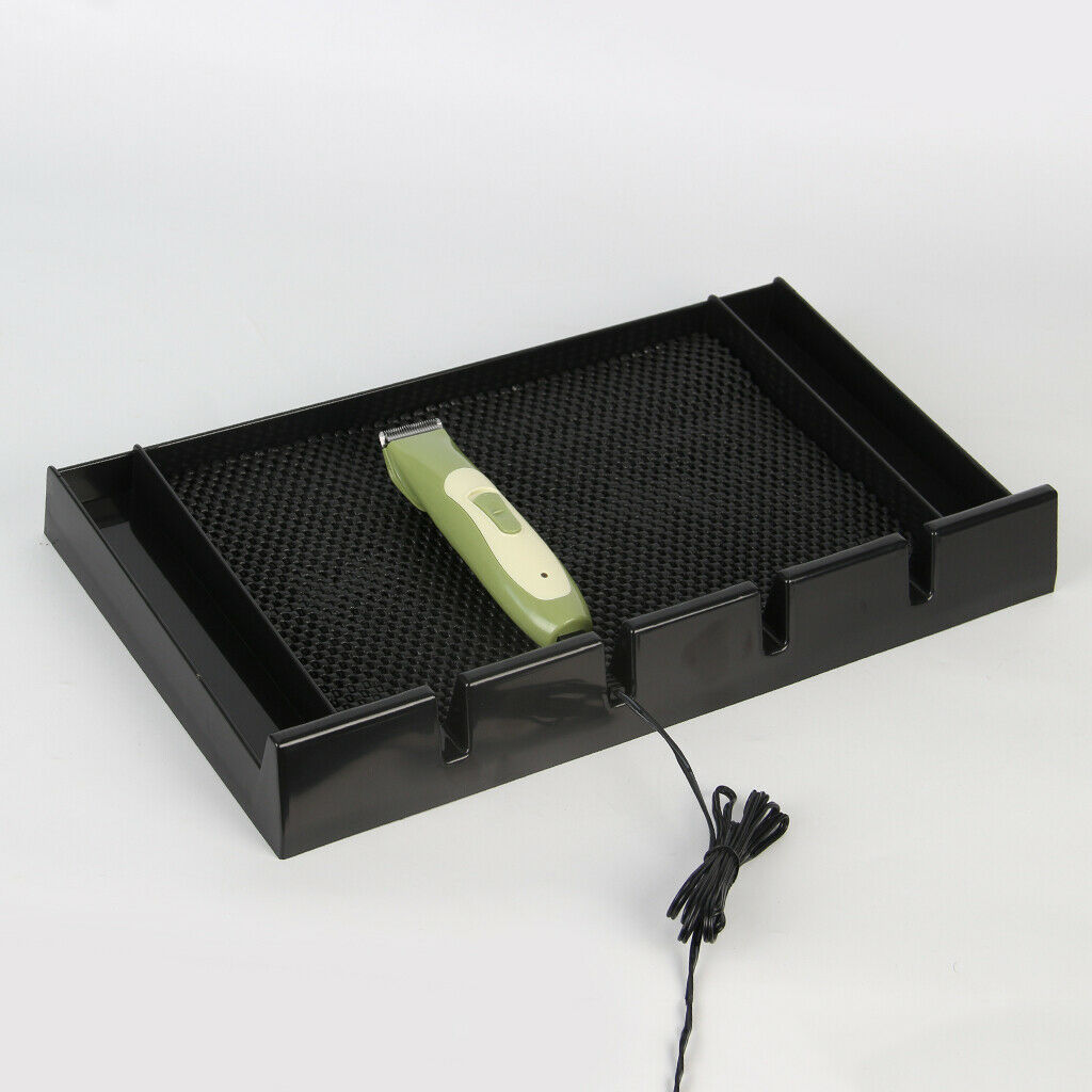 Barber Hair Clipper Cutter Tray Holder Large Organizer Rack w/ Suction Cup