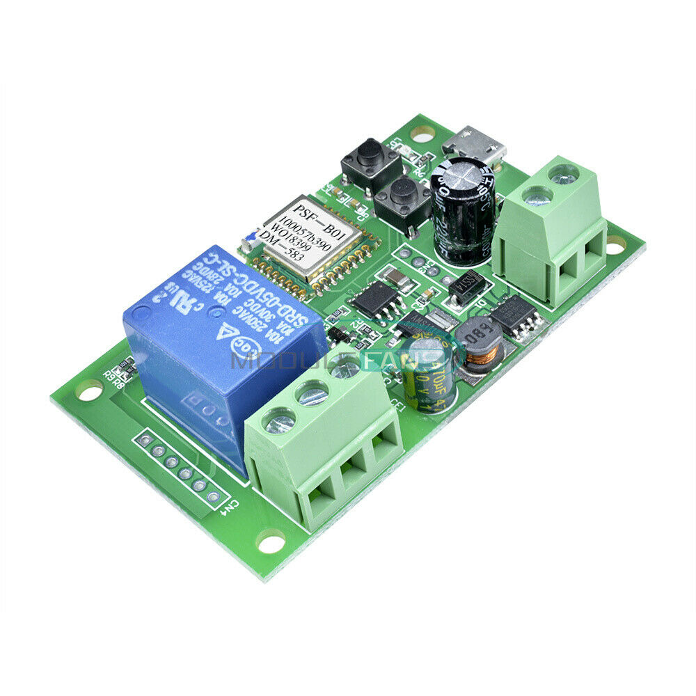 Sonoff WiFi Wireless Smart Switch Home Relay Module Self-locking 5V-12V