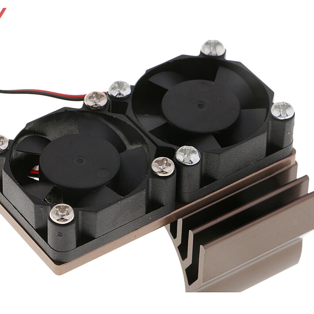 2x Brushed Brushless Motor Heatsink Radiator and Cooling Fan for 550 540