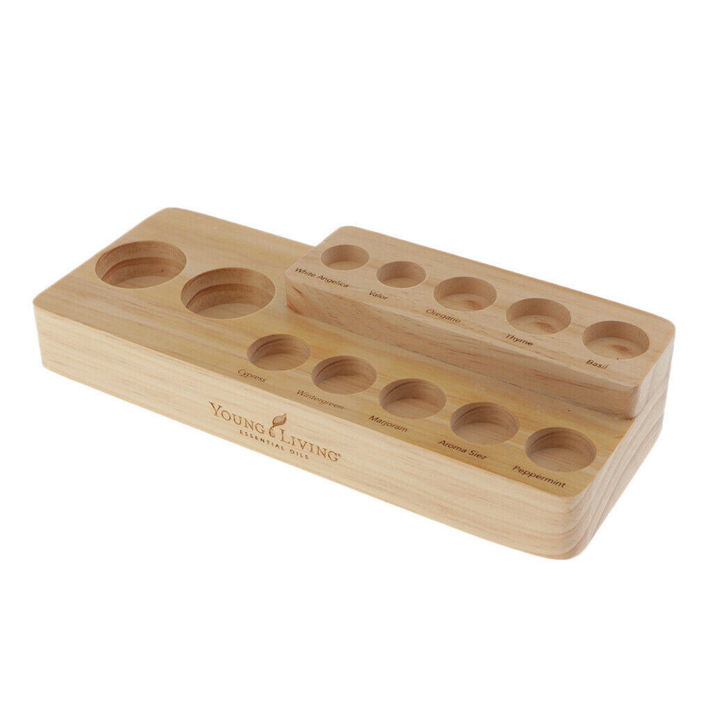 2Tier Essential Oil Aromatherapy Bottles Display Stand Rack Storage Case 12Slots